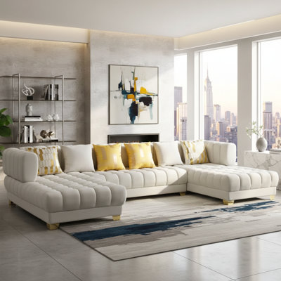 Keiraleigh 3 - Piece Upholstered Sectional by Hokku Designs