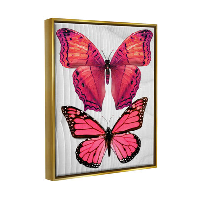 " Modern Pink Butterflies "