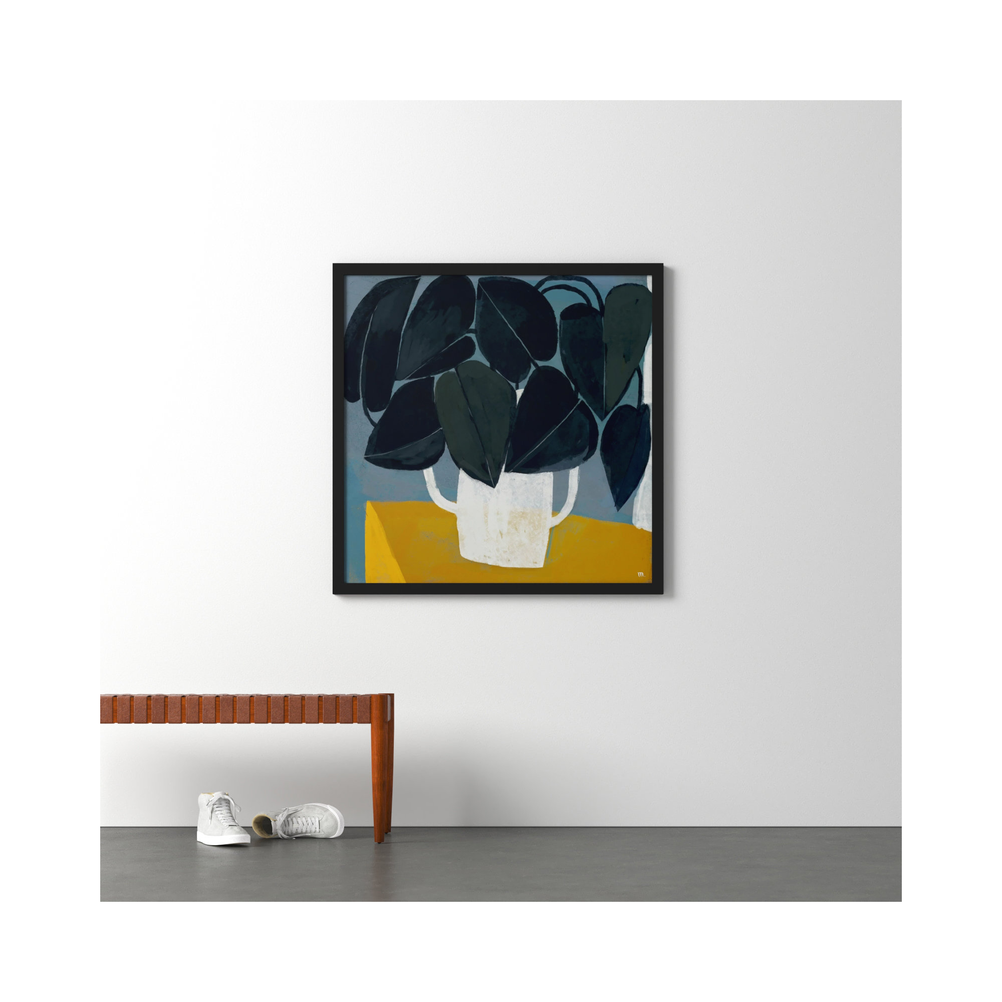 Summer Interior 1 by StudioM, 44" H x 44" W x 1.25" D, Black
