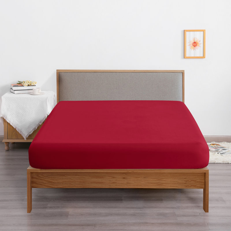 Drap-housse seulement, drap-housse à poche profonde en microfibre brossée 1800 - NTBAY, Drap-housse de taille double