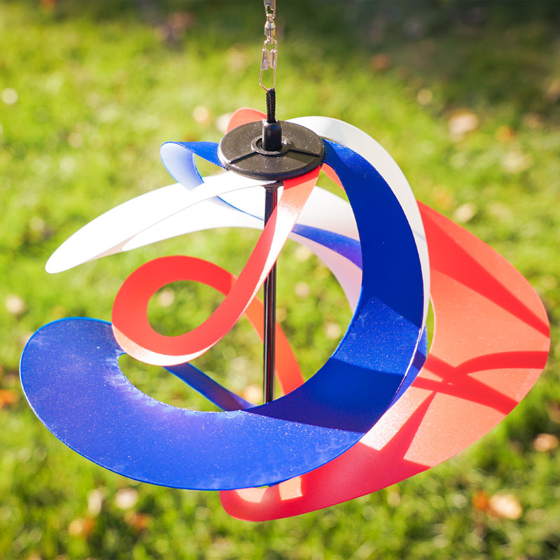 Poly Vortex Single Spinner, Red/White/Blue