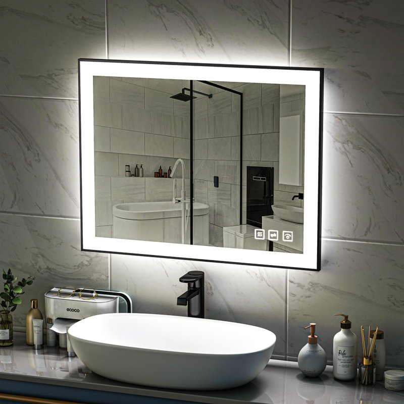 Aluminum Flat Mirror, 36" H x 28" W