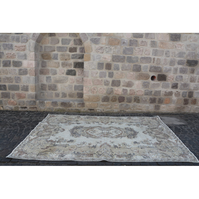 Tapis turcs, tapis de cuisine, tapis rétro, tapis de luxe bruns, grand tapis de 6,8 x 10,1 pi, tapis remarquables