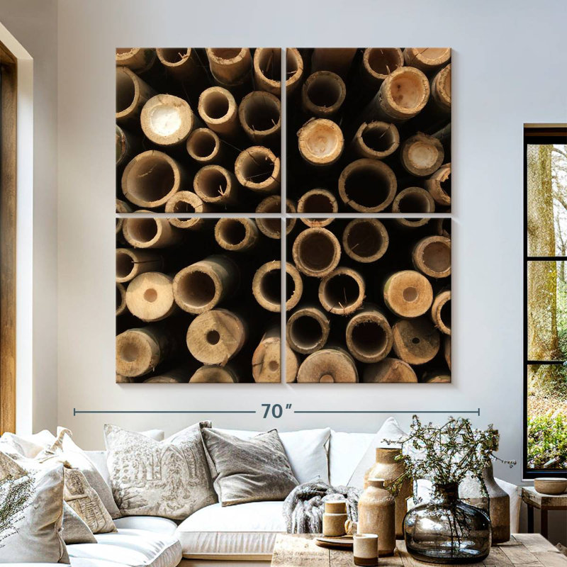 Cut Bamboo, 57" H x 57" W