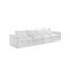 Canapé modulaire rembourré sans dossier en chenille avec dossier rembourré - entièrement comprimé, aucun assemblage requis-774444522-774444523-777768769