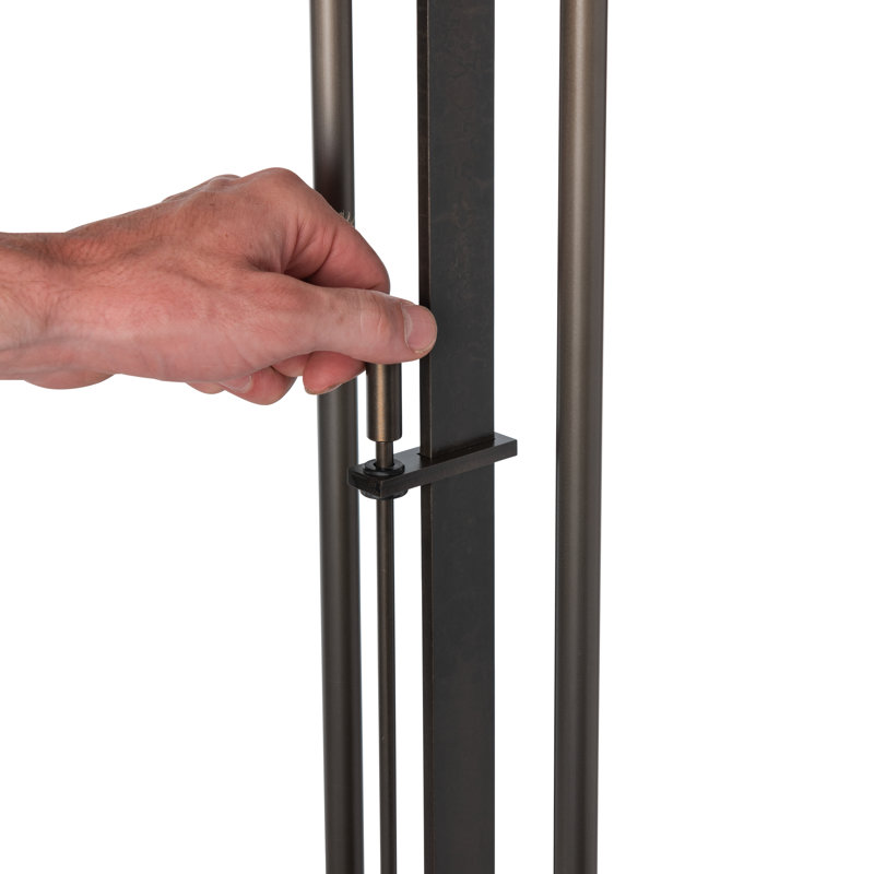 Rook 65.8" Floor Lamp, Dark Smoke, Opal