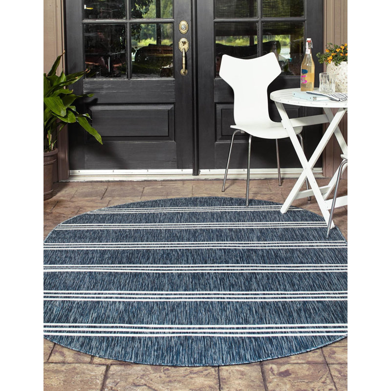 Jill Zarin Anguilla Indoor/Outdoor Rug, Oval 7'10" x 10'
