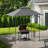 SUNJOY 8' x 5'  Pop up Grill Gazebo Double Tiered Outdoor Gazebo Standing-Height Canopy with Magnetic LED Light, Adjustable Ceiling Height, for BBQ,Picnics, Outdoor Events-110828766