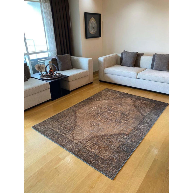 Tapis Toscana avec envers antidérapant, Rectangle 3 pi 11 po x 6 pi 7 po