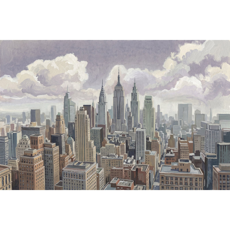 Papier peint nuage nuageux ciel couvert amovible brumeux, Texturé non collé, 100 po x 96 po