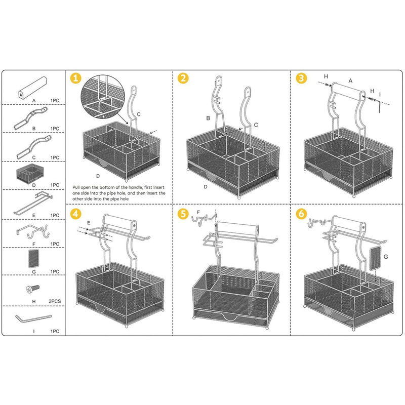 Grande boîte de rangement pour ustensiles de barbecue avec tiroir, boîte de rangement pour camping pique-nique avec porte-serviettes en papier, boîte de rangement pour outils de barbecue, boîte de rangement idéale pour les condiments de pique-nique e