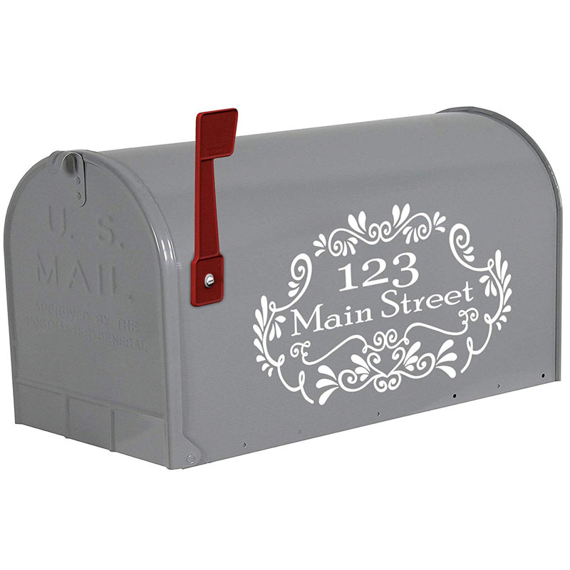 Housse de boîte aux lettres personnalisée en vinyle personnalisé à décalcomanies, Oui, Blanc