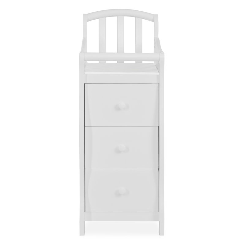 Dream On Me White Pine 4-in-1 Mini Convertible Crib with Changer