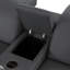 Canapé modulaire en cuir véritable gris foncé de 8 pièces avec 3 fauteuils inclinables électriques et appuis-tête réglables faisant face à gauche-81284641