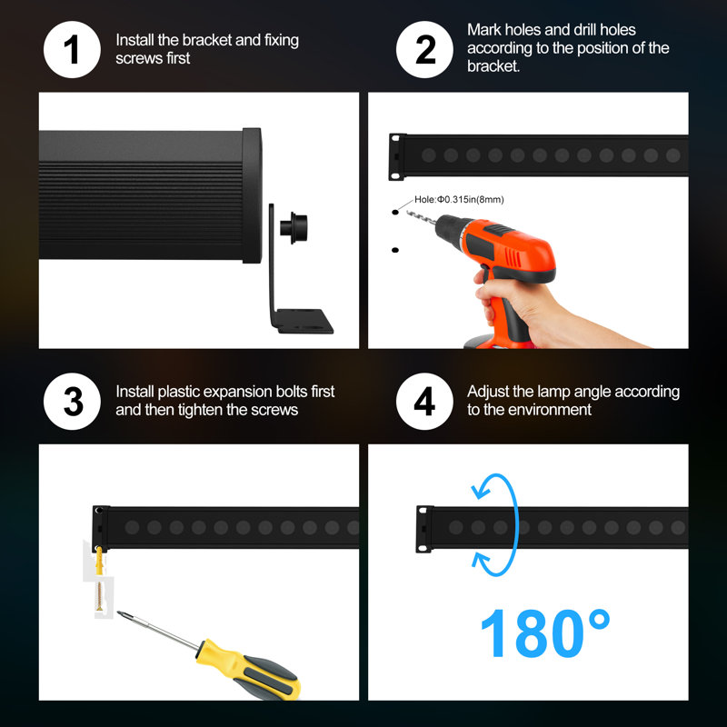 RGBCW Wall Washer Lights, 180W Stage Wash Light Bar Smart APP & Remote Control, Group, Memory,Timing, Music Sync Function, Colour Changing Linear Wash Light for Stage Birthday Party Wedding