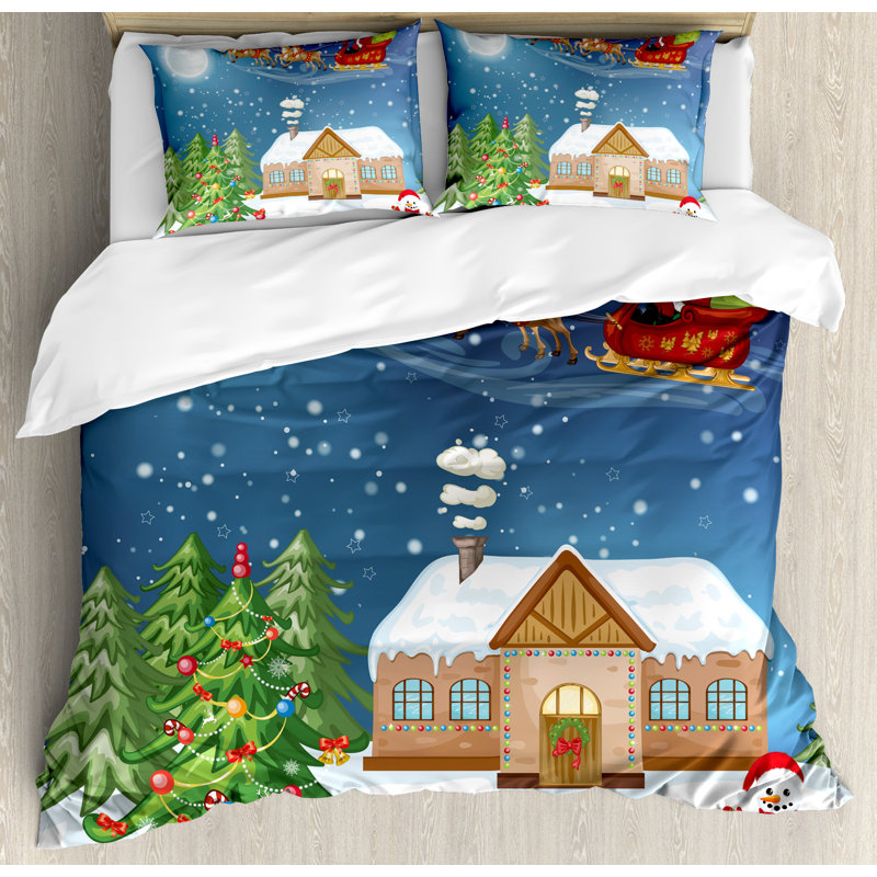Christmas Modern & Contemporary Polyester Duvet Cover, King