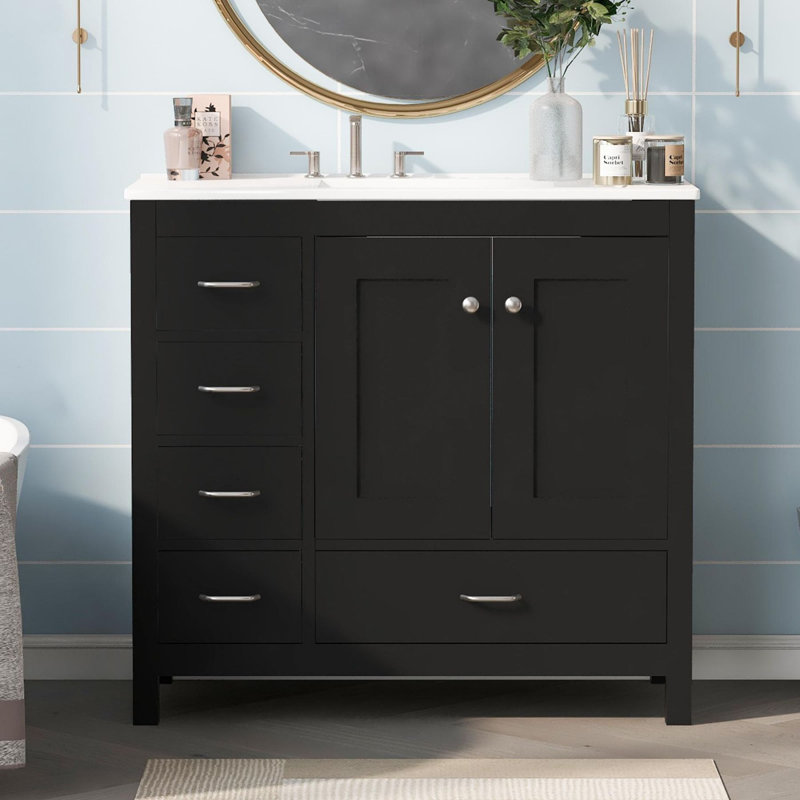 Meuble-lavabo 36 po avec lavabo en céramique