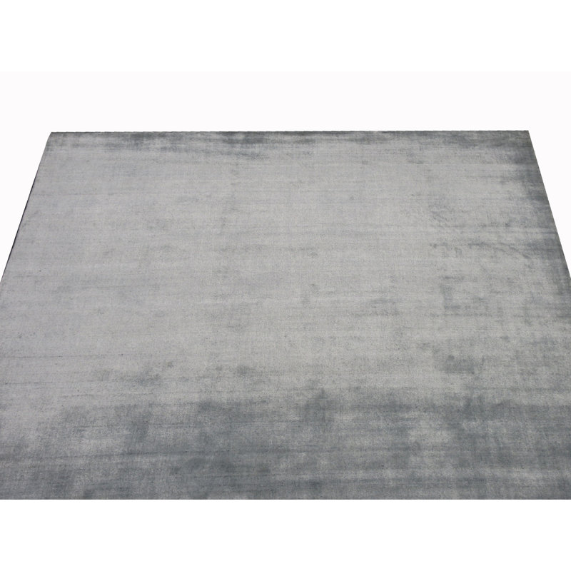 Tapis vert clair en soie 6X9