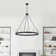 Casimir 12-light Antique Black And Light Brass Finish Wheel Chandelier