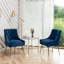 Chaise d'appoint en velours beige Baudel-1563904541