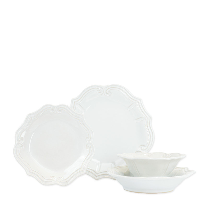 Incanto Handmade Stoneware Salad/Dessert Plate, White