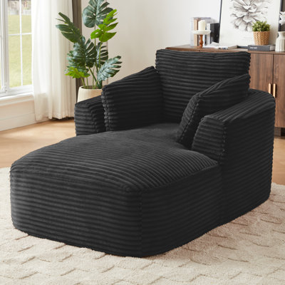 Corduroy Fashion Lounge Chair, Modern Compression Sofa, Minimalist Design Lazy Sofa, No Installation Required