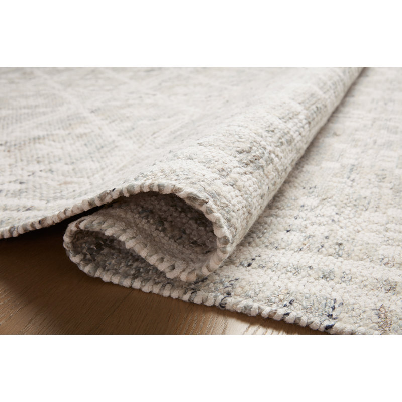 Angela Rose x Loloi Reversible Rivers Lagoon / Ivory Area Rug, Rectangle 8'6" x 11'6"