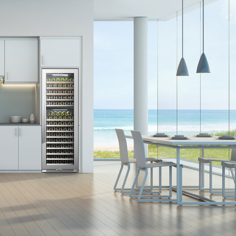 24" 153 Bottle Dual Zone Freestanding/Built-in Wine Refrigerator