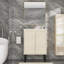 Meuble-lavabo flottant 24 po sans évier - chêne avec grand rangement, Carb2, facile à assembler, profondeur 23,69 po, largeur 18,15 po, formaldéhyde à faible hauteur de 34,65 po, assemblage rapide,
