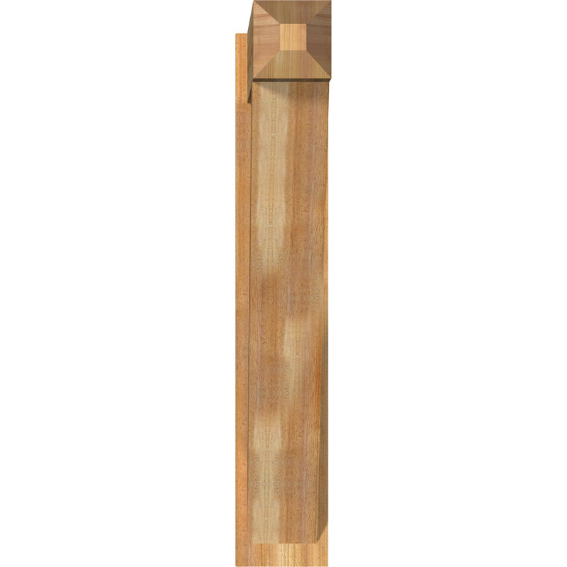 Artisan traditionnel en bois rustique, P 34 po x H 46 po, Cèdre rouge de l'Ouest de 8 po (sciage brut)