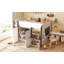 Lit mezzanine double avec maisonnette et rangement-1444813187