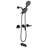 3 Handle Tub Shower Faucet Set Shower System with Tub Spout Kit-93055623