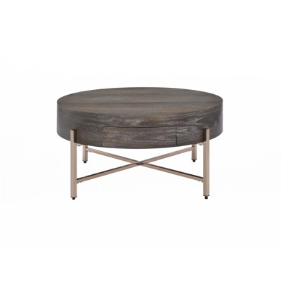 Weyton Light Brown & Champagne Finish Coffee Table