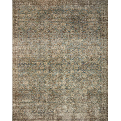 Amber Lewis x Loloi Morgan Sea / Sage Area Rug feat. CloudPile