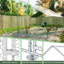 Large Metal Chicken Run Galvanized Poultry Cage With - And Water Protecting For Chickens Rabbits Ducks In Backyard 10' L X 20' W 6.56' H Tarp