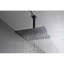 Pomme de douche 16 po noir mat