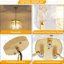 Lustre tambour 3 lumières Bora avec abat-jour en verre martelé transparent, luminaire suspendu de style campagne moderne réglable pour la salle à manger, îlot de cuisine-214052799-215721029