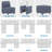 Veats Solid Wood Arms Armrest Module for Sectional Sofa with 2 Cup Holder and Power Grommet-389518037