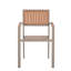 Ensemble de salle à manger d'extérieur 7 pièces avec accents d'aspect bois - table spacieuse et chaises confortables pour patio, balcon et jardin
