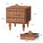 18.14'' Tall 2 Drawer Farmhouse Embossed Nightstands-1980423085