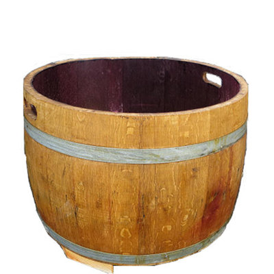 Pot à fleurs avec poignée en forme de baril de vin l 26 po x H 18 po