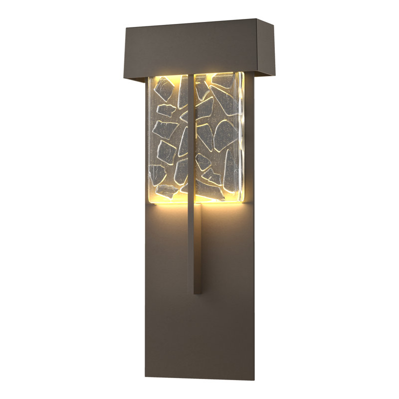 Shard Outdoor Flush Mount, Coastal Dark Smoke, 14.1" H x 8.6" W x 3.5" D