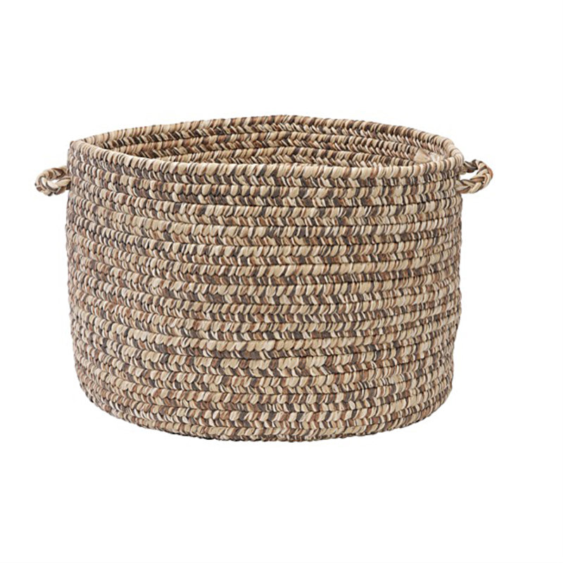 Panier en laine Abey, H 12 po x l 18 po x P 18 po, Gris