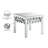 Luong Mirrored Glass Top End Table