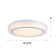 15" Decorative Textured Round LED Ceiling Light - 30W, 1800LM, 5 Adjustable Colour Temps, Dimmable, ETL Certified