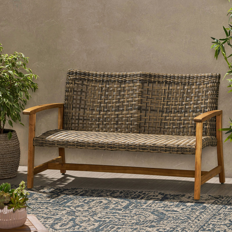 Naturel et gris avec dossier et assise en bois pour une expérience de détente en plein air, Gris naturel