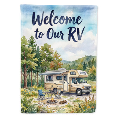 RV Welcome Garden Flag