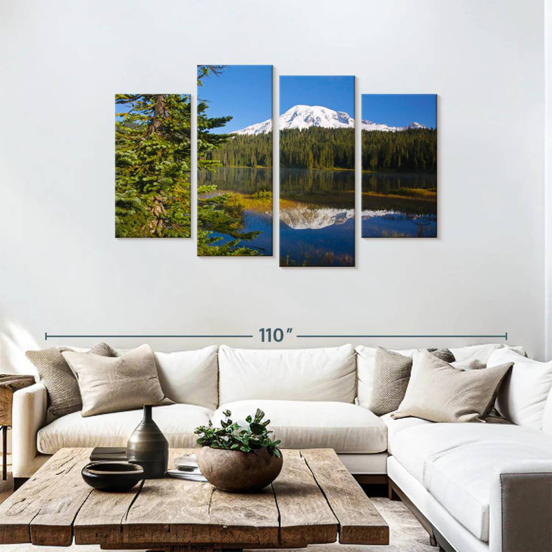 Alvord Mount Rainier In Autumn, 48" H x 75" W