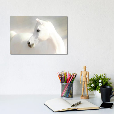 White Arab 1 Piece Wrapped Canvas Wall Art