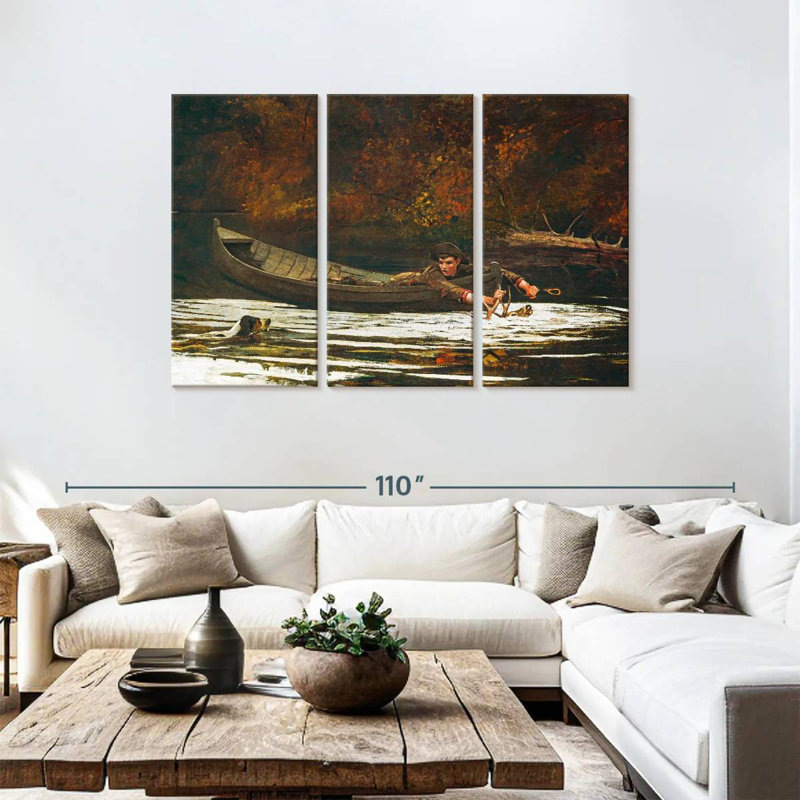 Hound And Hunter, 48" H x 74" W